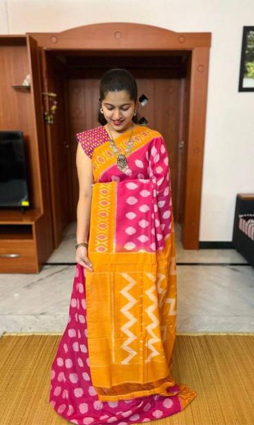 Sckr Ikkat B Designer saree wholesaler in Hyderabad